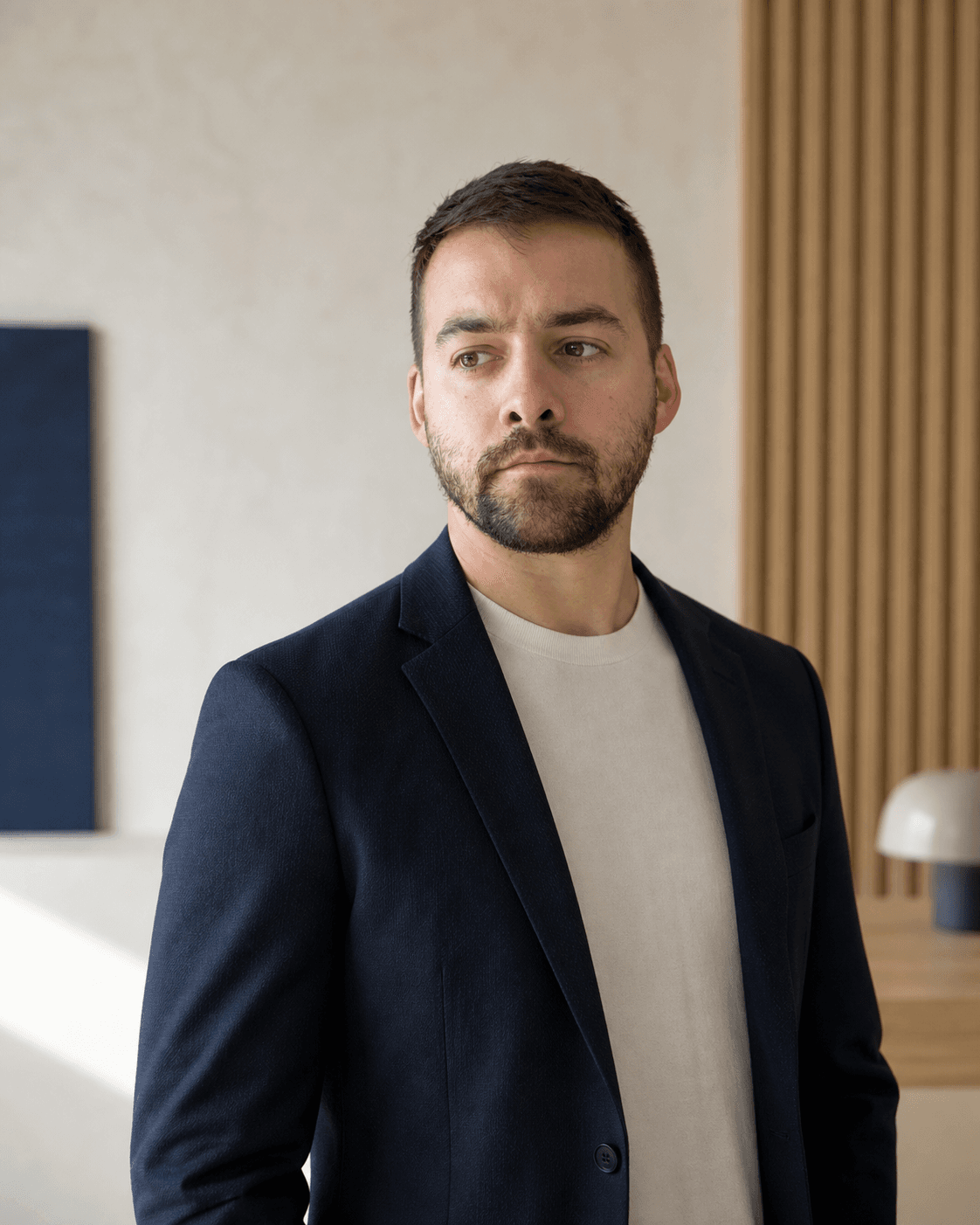 Editorial portrait of Mathieu Perron, founder of Perron IA Conseil